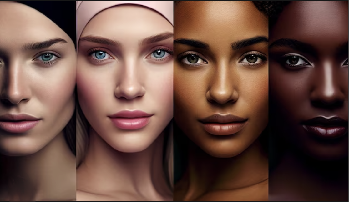 different skin tones